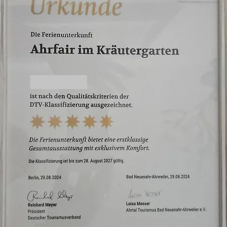 Ahrfair Im Kraeutergarten Apartment Bad Neuenahr-Ahrweiler